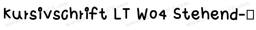 Kursivschrift LT W04 Stehend字体转换